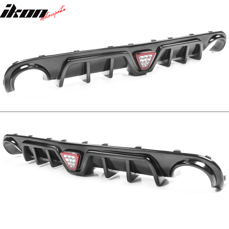 2012-2014 Chrysler 300 SRT Shark Fin Rear Diffuser with LED Light PP