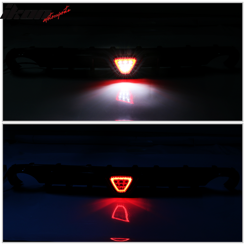 2012-2014 Chrysler 300 SRT Shark Fin Rear Diffuser with LED Light PP