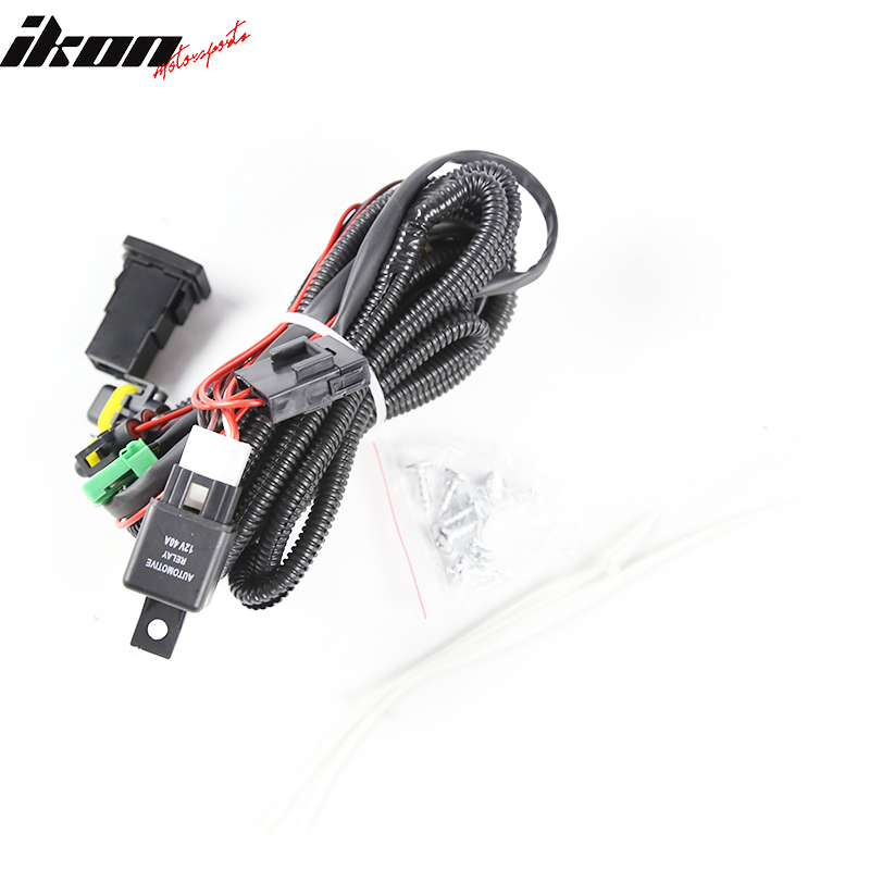 2012-2014 Toyota Camry Front Bumper Fog Lights Chrome w/ Black Bezel