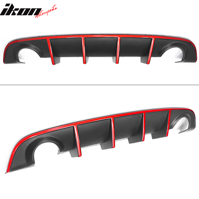 2015-2023 Dodge Charger SRT Rear Diffuser with Reflective Tape PP
