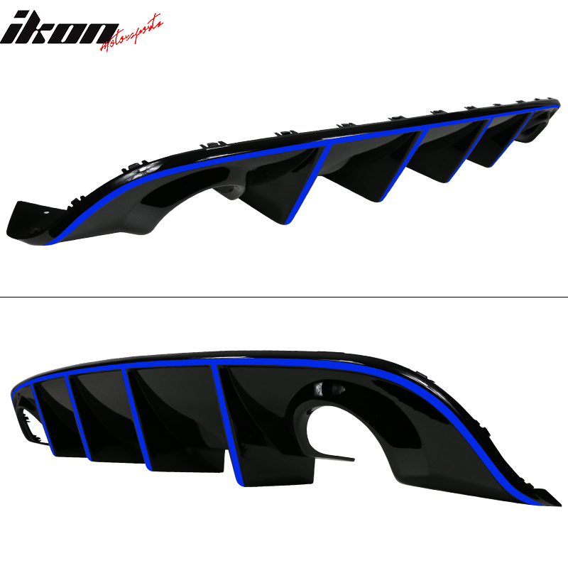 2015-2023 Dodge Charger SRT Rear Diffuser with Reflective Tape PP