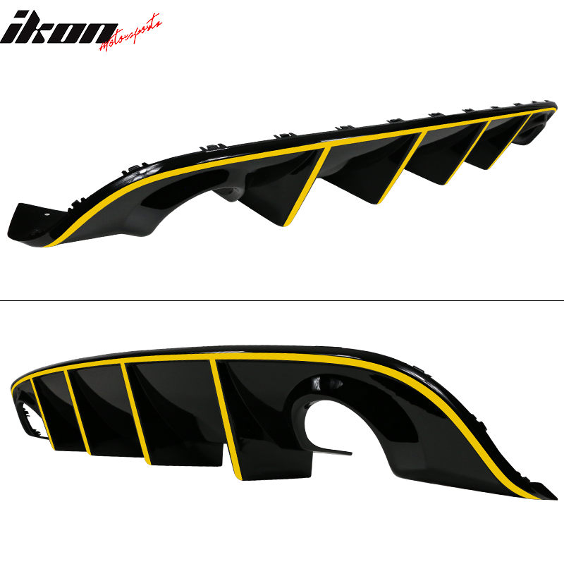 2015-2023 Dodge Charger SRT Rear Diffuser with Reflective Tape PP