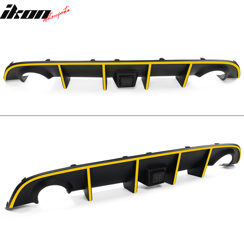 2015-2023 Dodge Charger Rear Diffuser w/ LED Lamp & Reflective Tape PP
