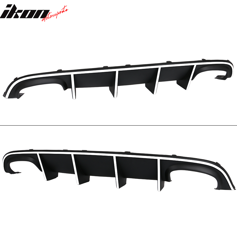 2015-2023 Charger SRT Quad Exhaust Rear Diffuser w/ Reflective Tape PP