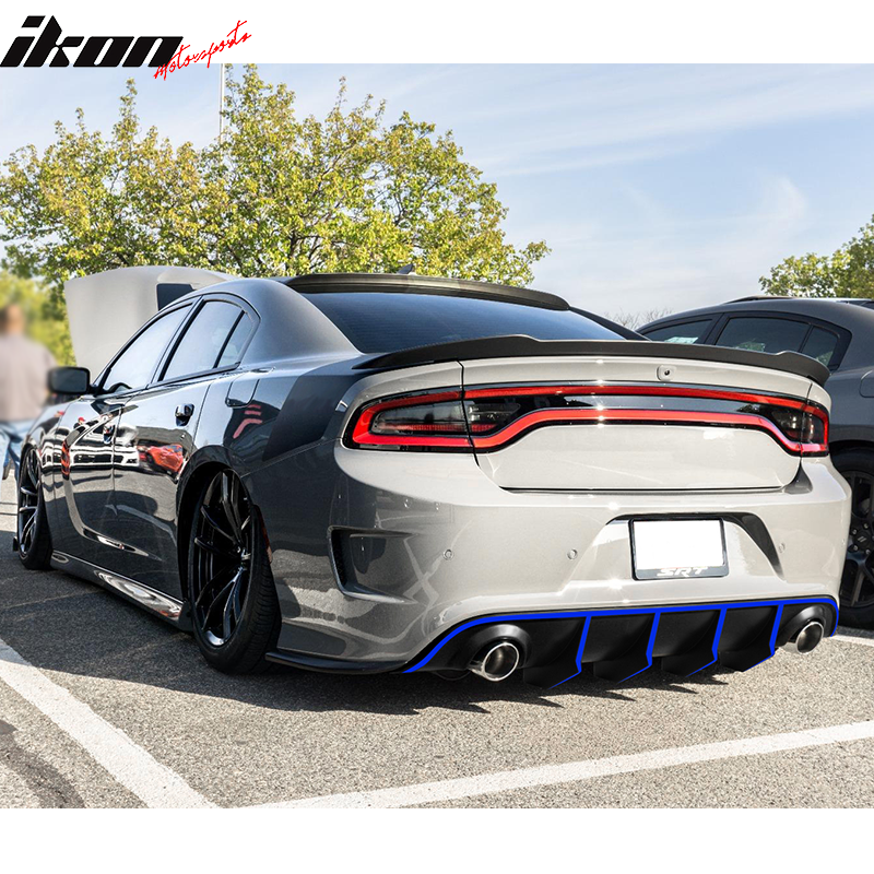 2015-2023 Dodge Charger SRT V2 Rear Diffuser with Reflective Tape PP