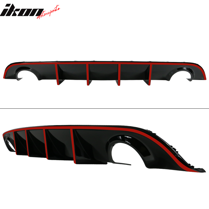 2015-2023 Dodge Charger SRT V3 Rear Diffuser with Reflective Tape PP