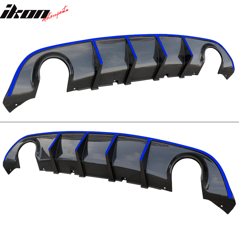 2015-2023 Dodge Charger SRT V3 Rear Diffuser with Reflective Tape PP