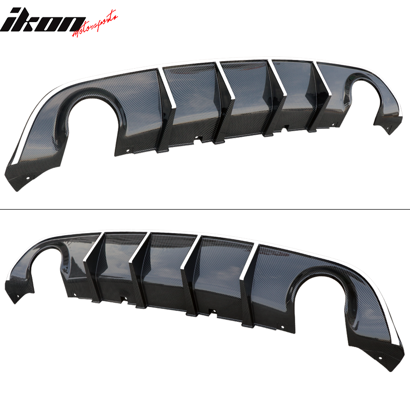 2015-2023 Dodge Charger SRT V3 Rear Diffuser with Reflective Tape PP
