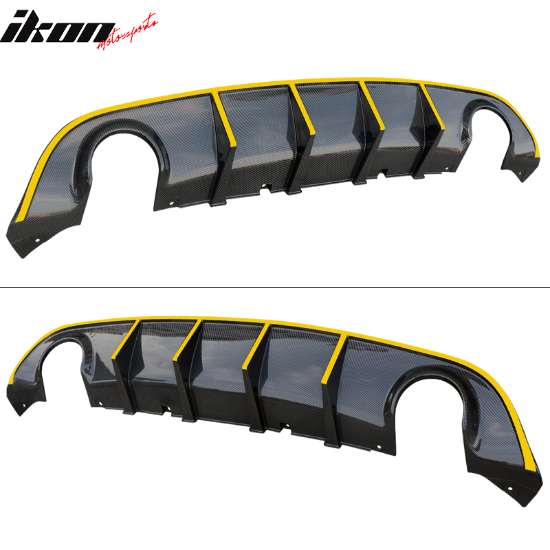 2015-2023 Dodge Charger SRT V3 Rear Diffuser with Reflective Tape PP