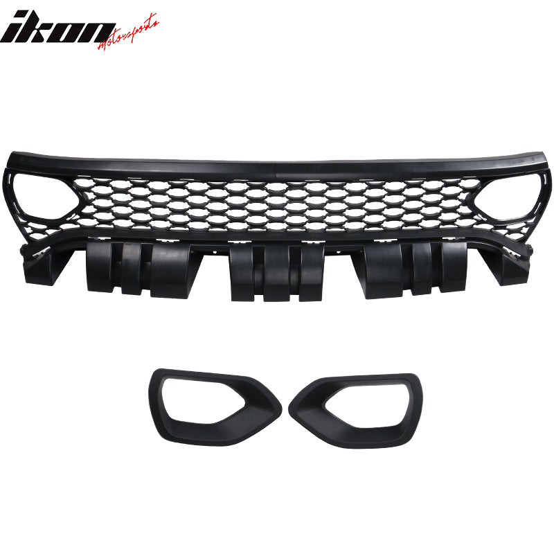 2015-2023 Dodge Charger Front Bumper + Foglights + 2019 Grilles PP