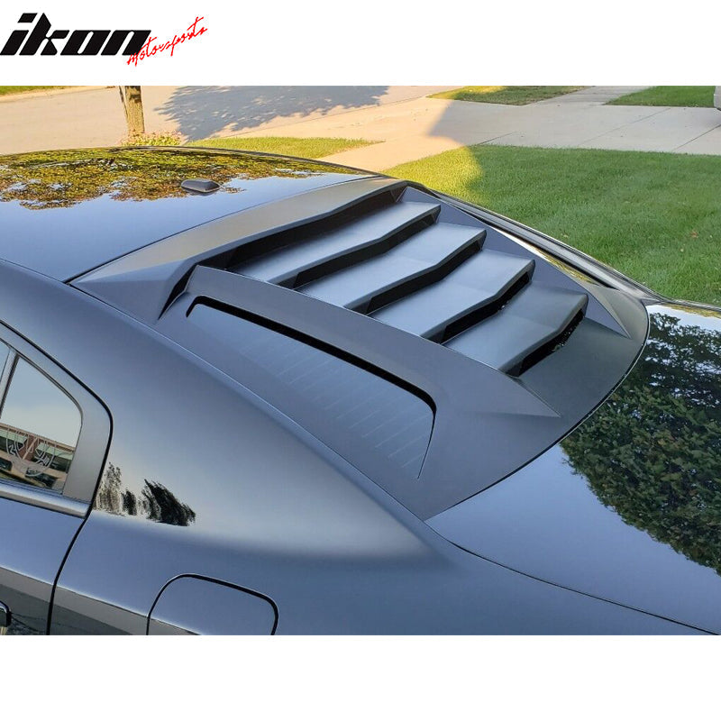 2011-2023 Dodge Charger Unpainted Rear Window Louver Side Vent ABS PP