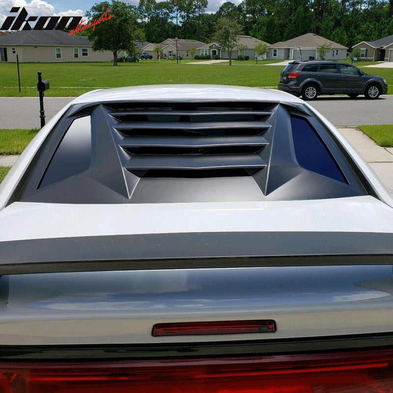 2011-2023 Dodge Charger Unpainted Rear Window Louver Side Vent ABS PP