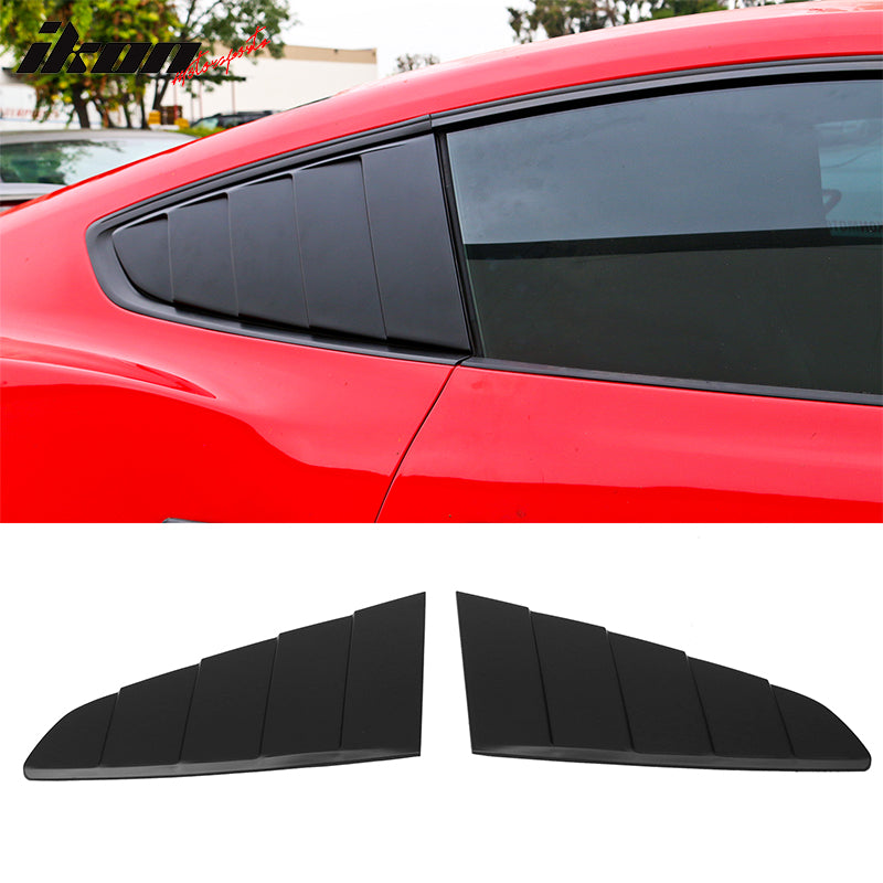 2015-2023 Ford Mustang Coupe Unpainted Rear Window Louver Side Vent