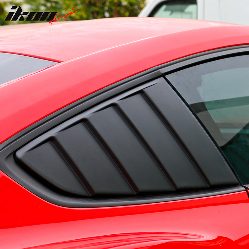 2015-2023 Ford Mustang Coupe Unpainted Rear Window Louver Side Vent