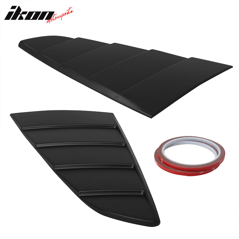 2015-2023 Ford Mustang Coupe Unpainted Rear Window Louver Side Vent