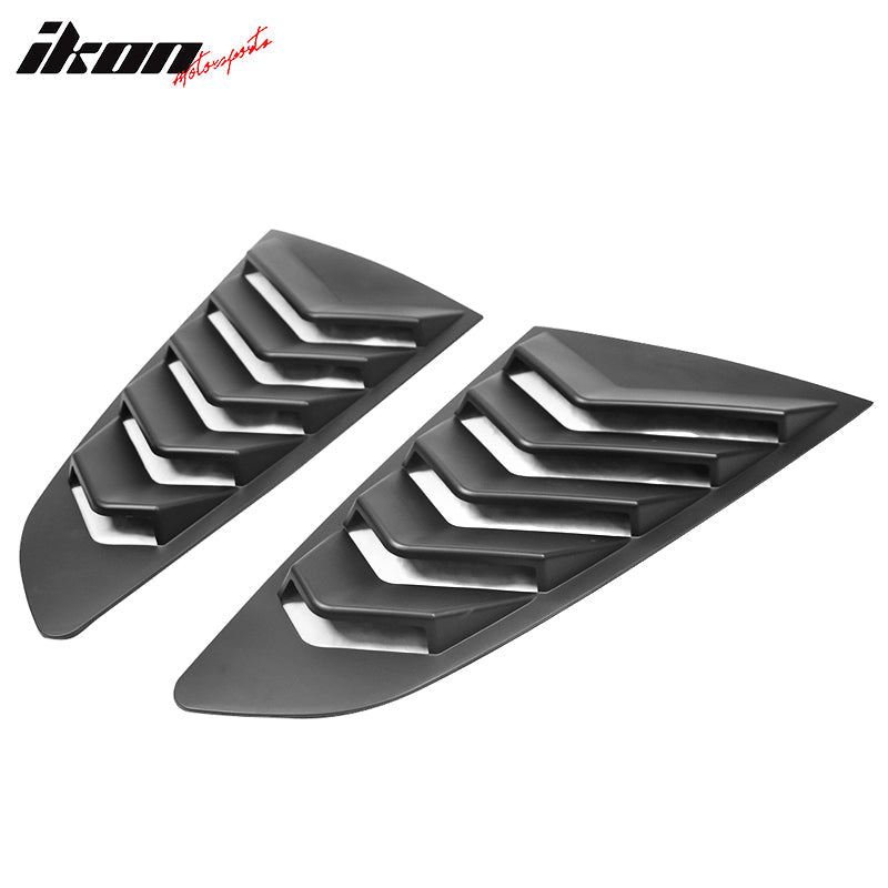 2015-2023 Ford Mustang Coupe Unpainted Rear Side Window Louver ABS