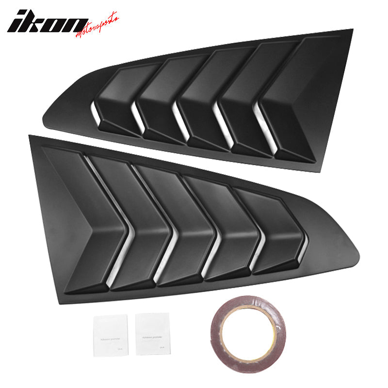 2015-2023 Ford Mustang Coupe Unpainted Rear Side Window Louver ABS