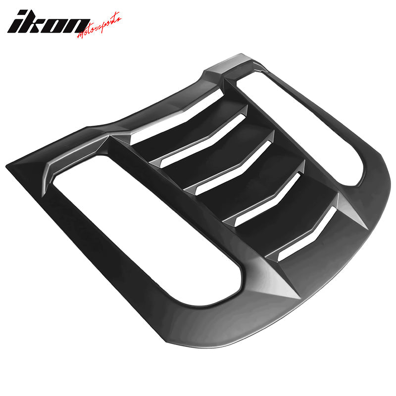 2015-2023 Ford Mustang Coupe Matte Black Rear Side Window Louver ABS