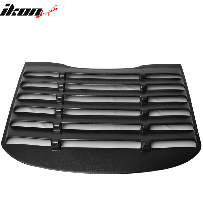 2015-2023 Ford Mustang V Style Matte Black Rear Side Window Louver ABS
