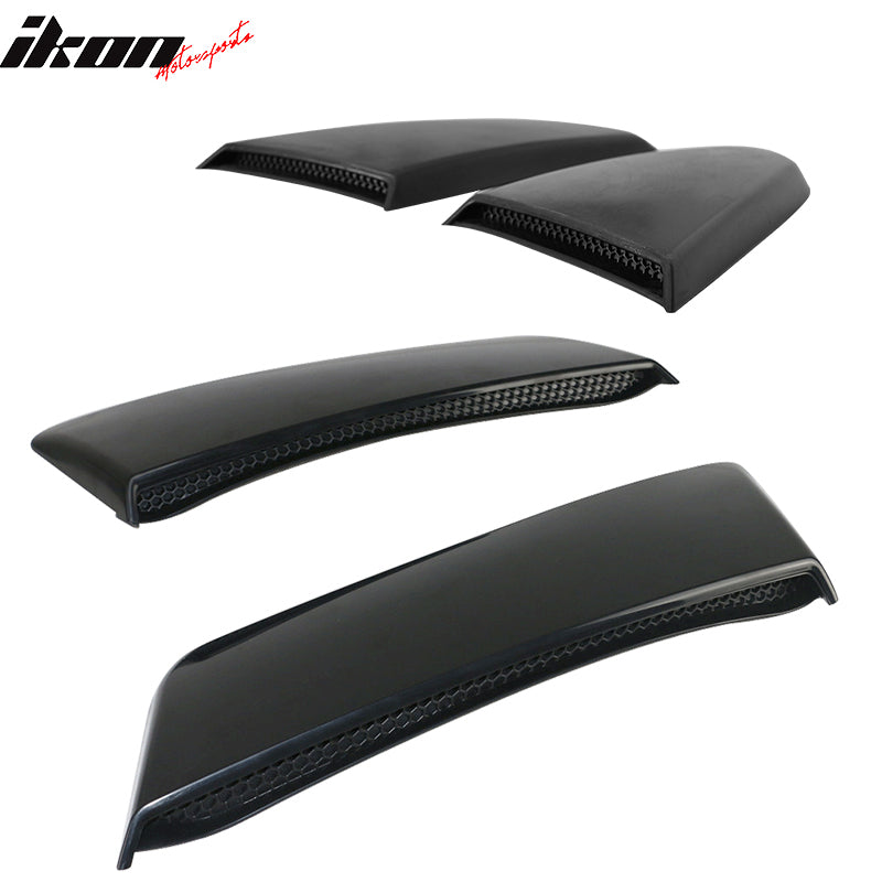 2015-2023 Ford Mustang GT Style Rear Fender Scoop Side Window Louver