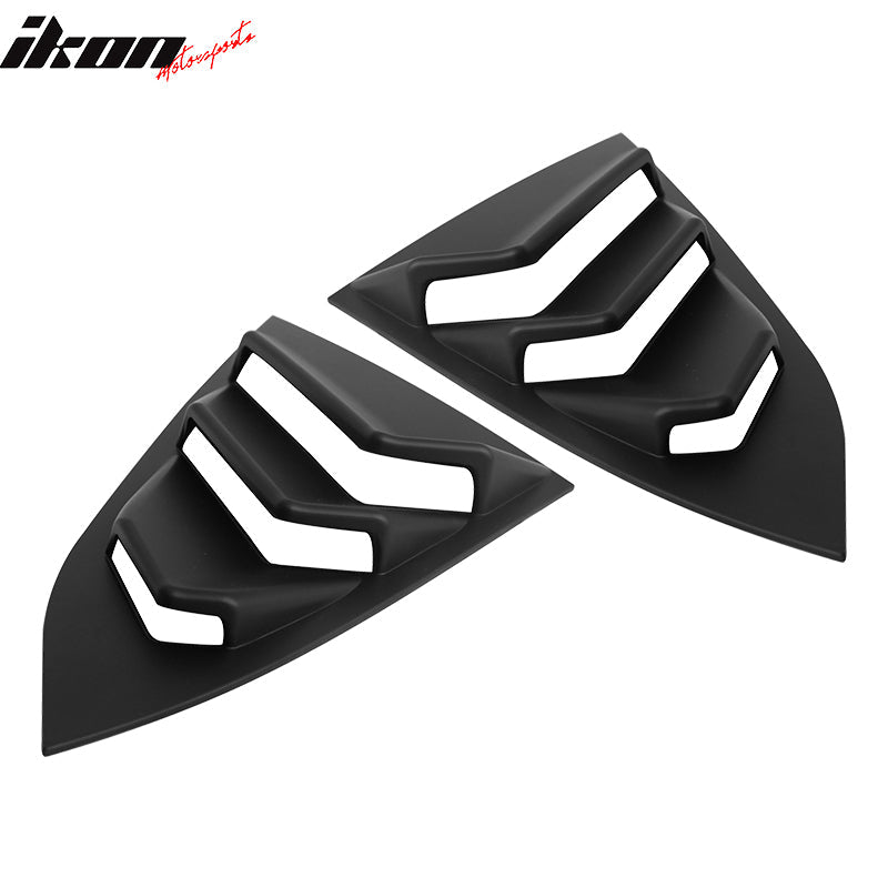 2016-2021 Honda Civic Sedan Rear Window Louver Side Quarter Scoop ABS