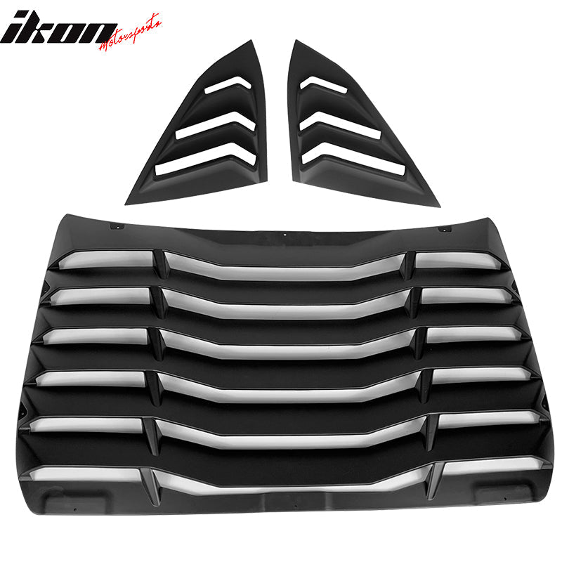 2016-2021 Honda Civic Sedan Rear Window Louver Side Quarter Scoop ABS