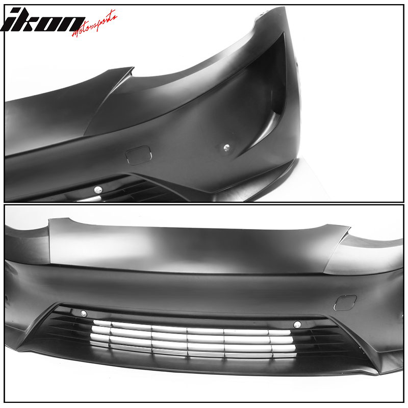 2017-2023 Tesla 3 Unpainted Black Front Bumper Shield Guard Cover PP