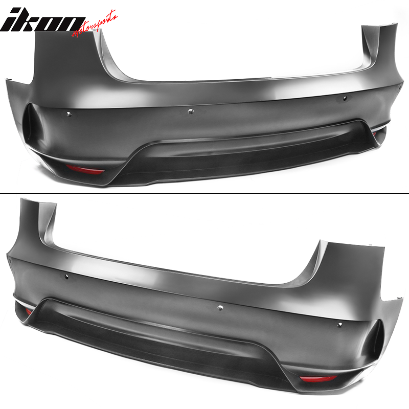 2017-2023 Tesla 3 Unpainted Black Front Bumper Guard Rear Bumper PP