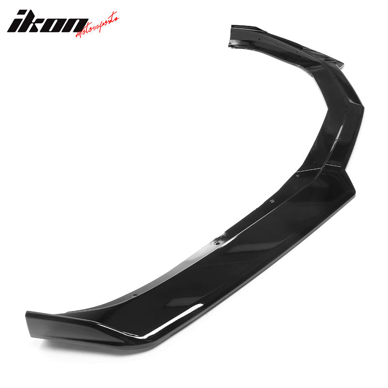 2019-2024 Chevy Camaro SS Style Black Front Bumper Guard Gloss Lip ABS