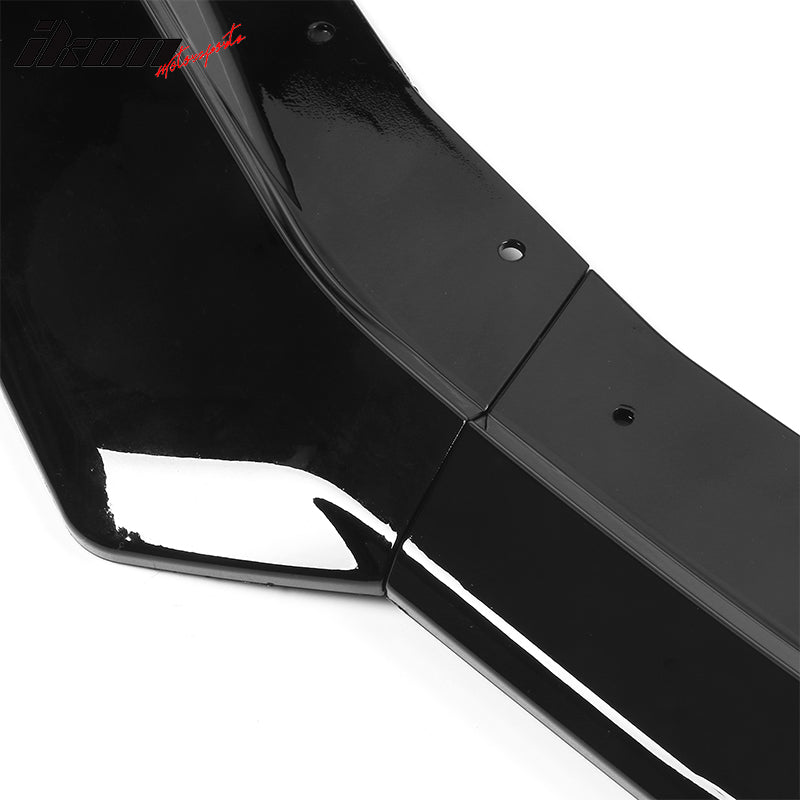2019-2024 Chevy Camaro SS Style Black Front Bumper Guard Gloss Lip ABS