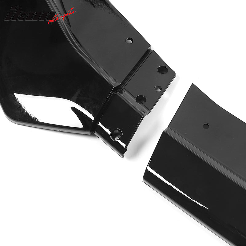 2019-2024 Chevy Camaro SS Style Black Front Bumper Guard Gloss Lip ABS