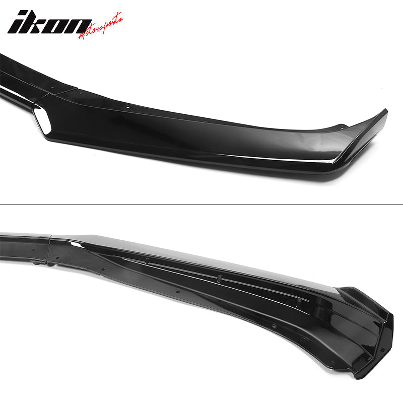 2019-2024 Chevy Camaro SS Style Black Front Bumper Guard Gloss Lip ABS