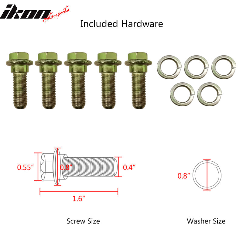 5 Point Black Go-kart UTV ATV Racing Harness Buckle Seat Belt Nylon