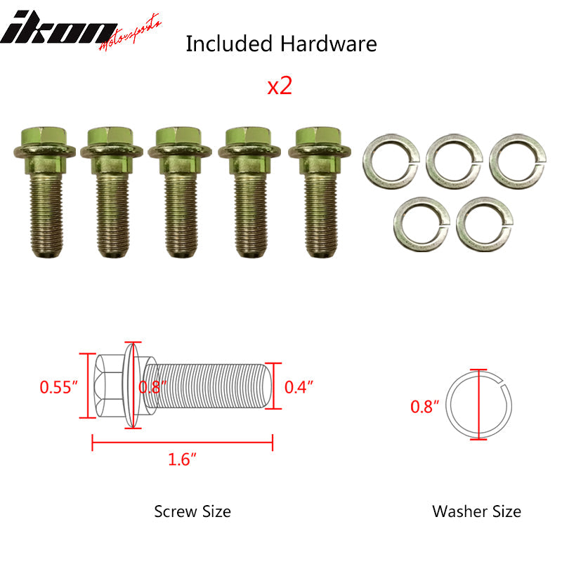 Universal Racing Seat Dual Slider 5 Point Cam-lock Belt PU Carbon