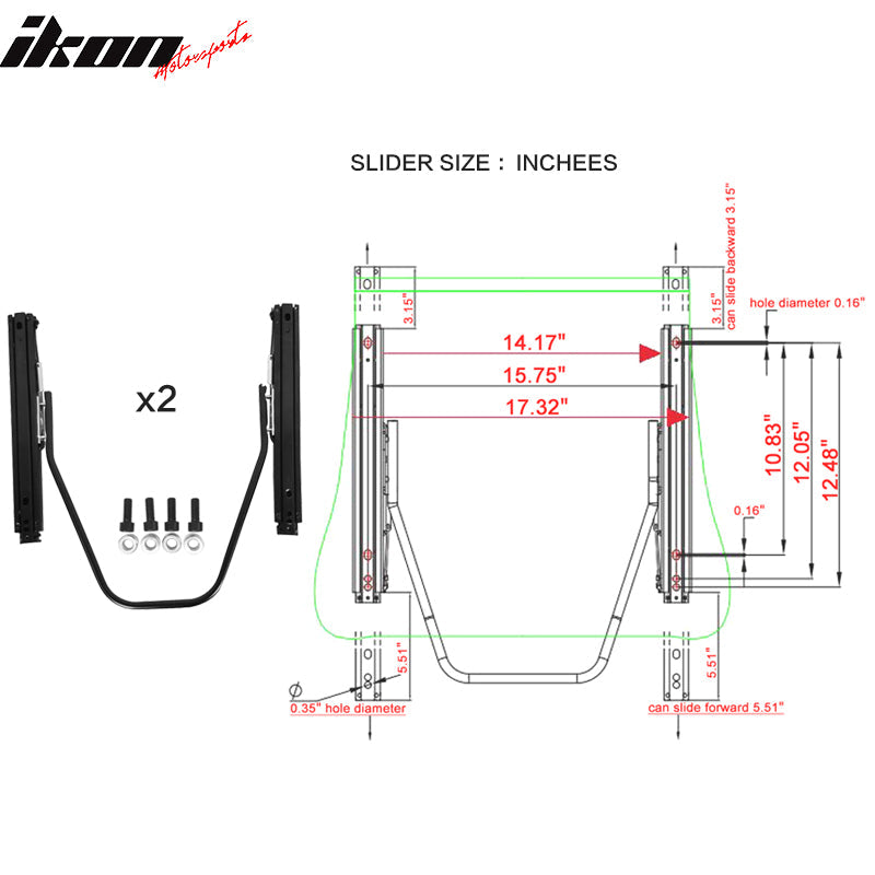 Universal White Bucket Racing Seat Dual Slider Buckle Style Belt PU