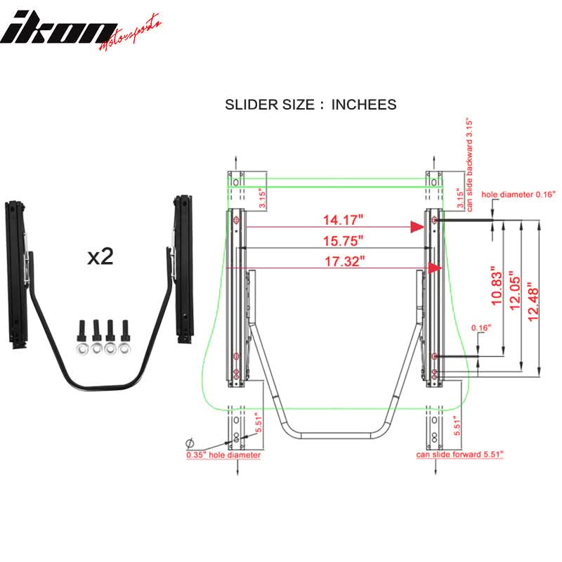 Universal White Bucket Racing Seat Dual Slider Buckle Belt Gray PU