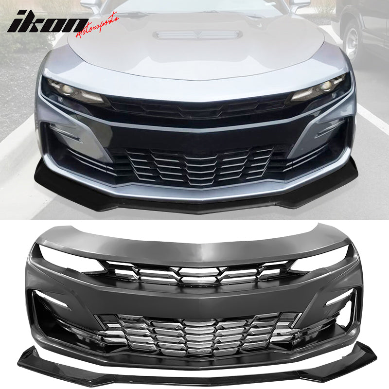 2019-2024 Chevrolet Camaro 19 SS Style Unpainted Front Bumper Cover