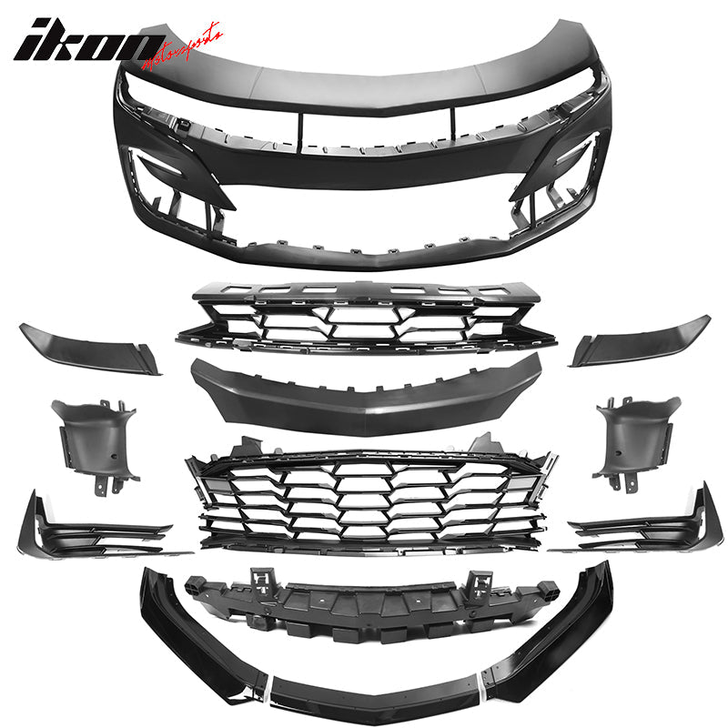 2019-2024 Chevrolet Camaro 19 SS Style Unpainted Front Bumper Cover