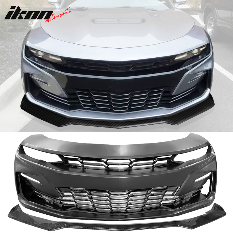 2019-2024 Chevrolet Camaro 19 SS Style Unpainted Front Bumper Cover