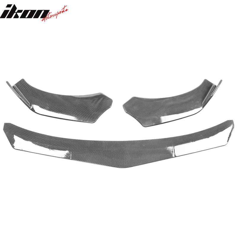 Honda Civic 62"-66" 3PCS B Style Black Front Lip with Strut Rods