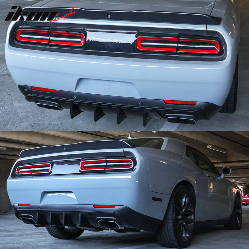 2015-2024 Dodge Challenger IKON Rear Bumper Diffuser PP