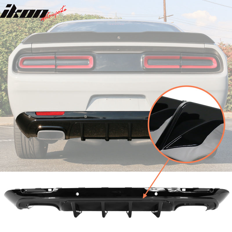 2015-2024 Dodge Challenger IKON Rear Bumper Diffuser PP