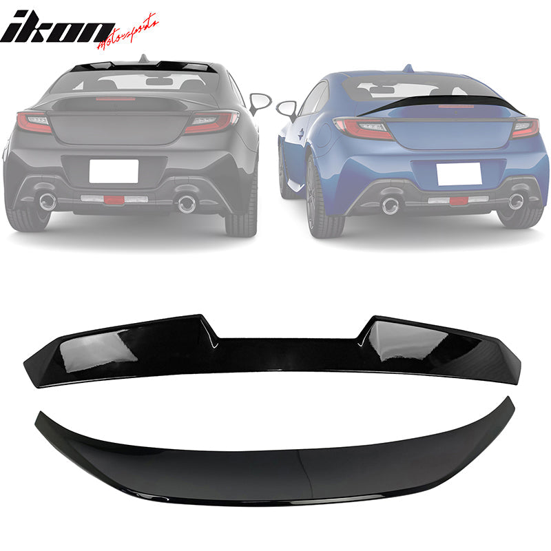 2022-2025 Subaru BRZ GR86 #D4S Black V Roof + TRD Trunk Spoiler ABS
