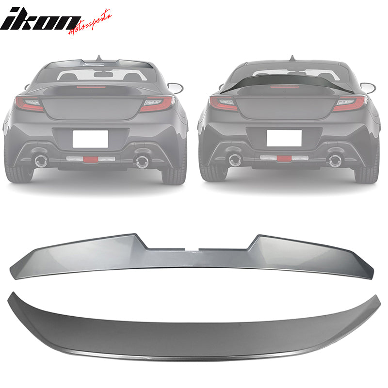 2022-2025 Subaru BRZ GR86 G1U Silver V Roof + TRD Trunk Spoiler ABS