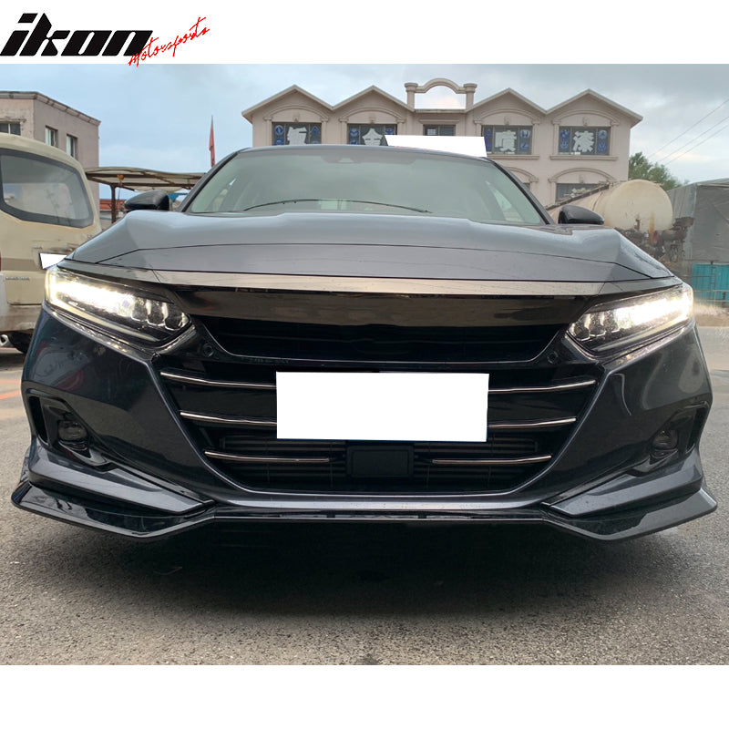 2021-2022 Honda Accord IKON V4 3PCS Front Bumper Lip PP