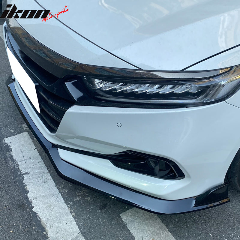 2021-2022 Honda Accord IKON V4 3PCS Front Bumper Lip PP