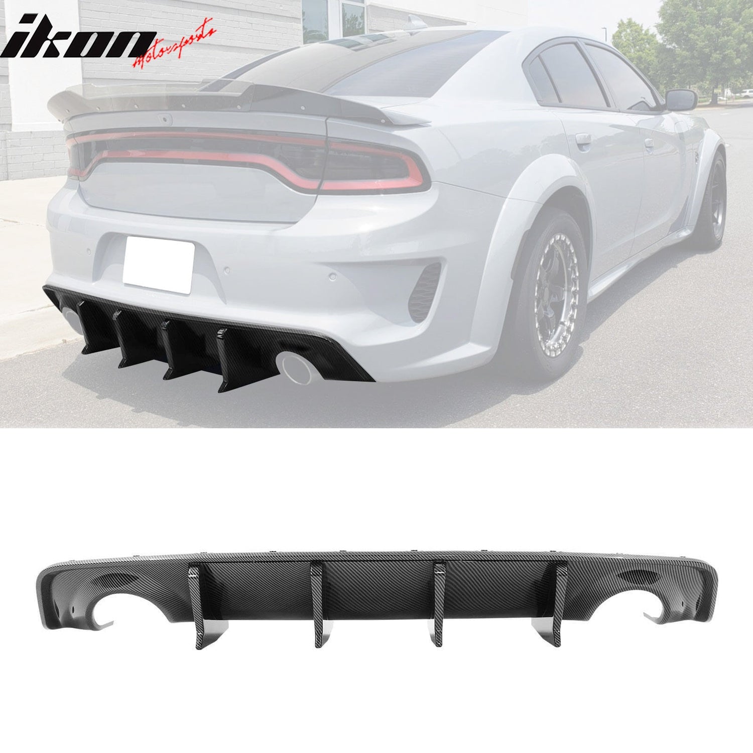 2020-2023 Charger Widebody Rear Diffuser 2PCS PP