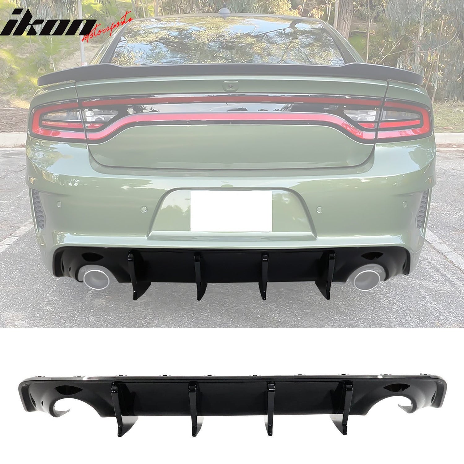 2020-2023 Charger Widebody Rear Diffuser 2PCS PP