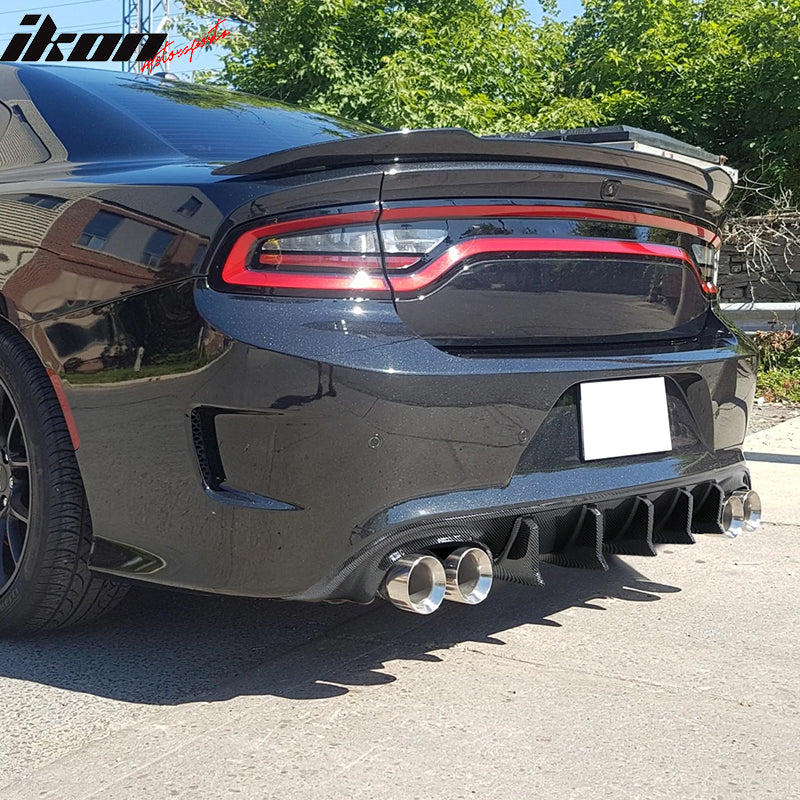 2015-2023 Dodge Charger Quad Exhaust Rear Bumper Diffuser 2PCS