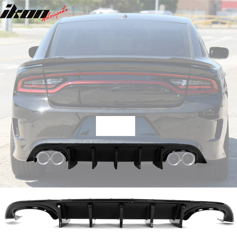 2015-2023 Dodge Charger Quad Exhaust Rear Bumper Diffuser 2PCS